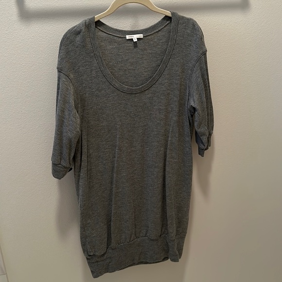 Vince small grey short sleeve banded short dress - Picture 1 of 11